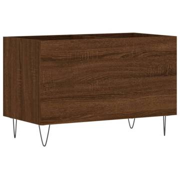 Brown Oak Record Cabinet - Stylish Vinyl Storage | Hipo Market