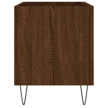 Brown Oak Record Cabinet - Stylish Vinyl Storage | Hipo Market