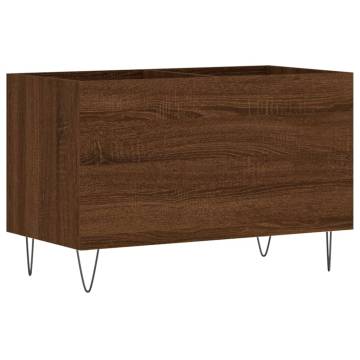 Brown Oak Record Cabinet - Stylish Vinyl Storage | Hipo Market