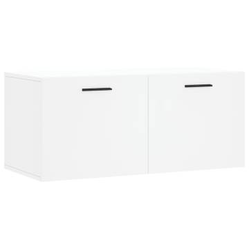 Wall Cabinet White 80x36.5x35 cm - Stylish & Practical Storage