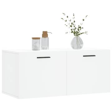 Wall Cabinet White 80x36.5x35 cm - Stylish & Practical Storage