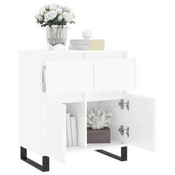 High Gloss White Sideboard - Stylish Storage Solution