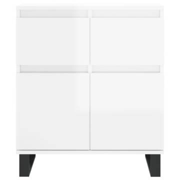 High Gloss White Sideboard - Stylish Storage Solution