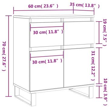 High Gloss White Sideboard - Stylish Storage Solution