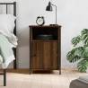 Bedside Cabinet Brown Oak 40x42x60 cm Engineered Wood Colour brown oak Quantity in Package 1 