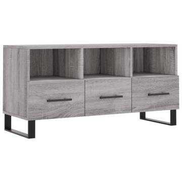 Stylish Grey Sonoma TV Cabinet - 102x36x50 cm