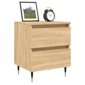 Elegant Sonoma Oak Bedside Cabinets – 2 pcs | Hipomarket