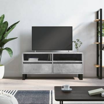 Concrete Grey TV Cabinet - Stylish & Functional Storage