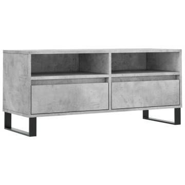 Concrete Grey TV Cabinet - Stylish & Functional Storage