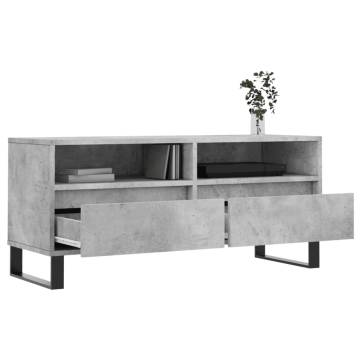 Concrete Grey TV Cabinet - Stylish & Functional Storage