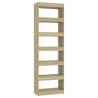 Book Cabinet/Room Divider Sonoma Oak - 60x30x198 cm