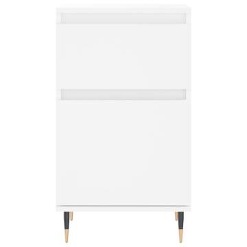 Stylish White Sideboard | 40x35x70 cm Engineered Wood