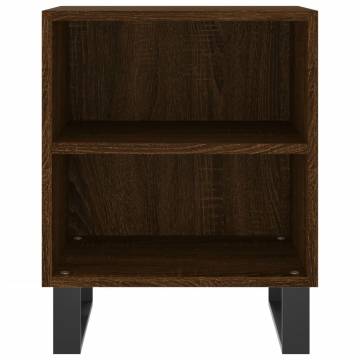 Brown Oak Bedside Cabinet - Stylish & Functional Design