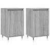 Stylish Grey Sonoma Sideboards - 2 pcs Engineered Wood