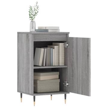 Stylish Grey Sonoma Sideboards - 2 pcs Engineered Wood