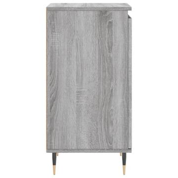 Stylish Grey Sonoma Sideboards - 2 pcs Engineered Wood