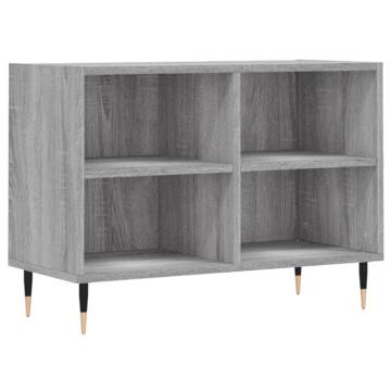 Stylish Grey Sonoma TV Cabinet - Ample Storage & Sturdy Design