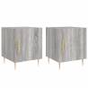 Stylish Grey Sonoma Bedside Cabinets - Set of 2 | Hipo Market