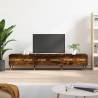 Stylish Smoked Oak TV Cabinet - 150x36x30 cm | HIPO Market