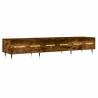 Stylish Smoked Oak TV Cabinet - 150x36x30 cm | HIPO Market