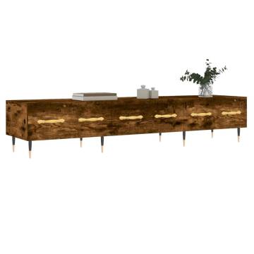 Stylish Smoked Oak TV Cabinet - 150x36x30 cm | HIPO Market