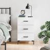 Stylish White Bedside Cabinet - 40x40x66 cm | Hipo Market