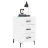 Stylish White Bedside Cabinet - 40x40x66 cm | Hipo Market