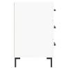 Stylish White Bedside Cabinet - 40x40x66 cm | Hipo Market