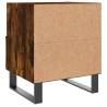 Modern Smoked Oak Bedside Cabinet - 40x35x47.5 cm