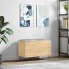 Record Cabinet Sonoma Oak - Stylish Storage for Vinyls