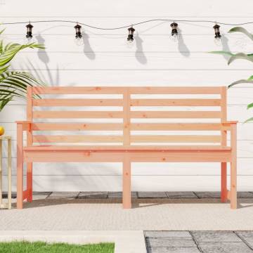 Classic Garden Bench - Solid Douglas Wood, 159.5x48 cm