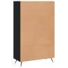 Highboard Black 69.5x31x115 cm - Stylish Engineered Wood Storage