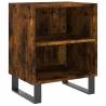 Elegant Smoked Oak Bedside Cabinet - 40x30x50 cm | HipoMarket