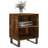 Elegant Smoked Oak Bedside Cabinet - 40x30x50 cm | HipoMarket