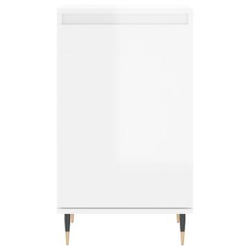 Sideboard High Gloss White 40x35x70 cm - Stylish Storage Solution