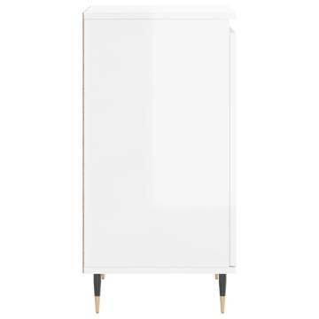 Sideboard High Gloss White 40x35x70 cm - Stylish Storage Solution