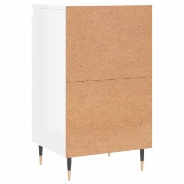 Sideboard High Gloss White 40x35x70 cm - Stylish Storage Solution