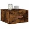 Wall-mounted Bedside Cabinets - 2 pcs Smoked Oak | HipoMarket