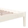 White Solid Wood Bed Frame 90x200 cm | Modern Bedroom Furniture