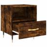 Stylish Smoked Oak Bedside Cabinets - Set of 2