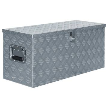 Aluminium Box 90.5x35x40 cm Silver - Durable & Lightweight Storage