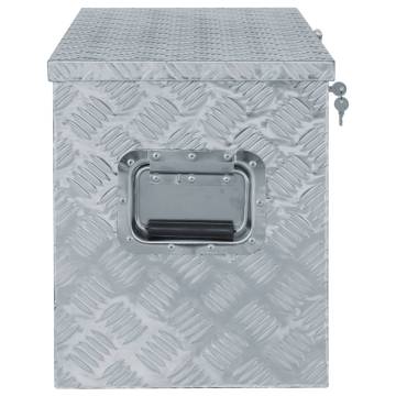 Aluminium Box 90.5x35x40 cm Silver - Durable & Lightweight Storage