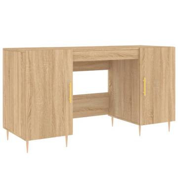 Elegant Desk Sonoma Oak 140x50 cm – Durable Engineered Wood