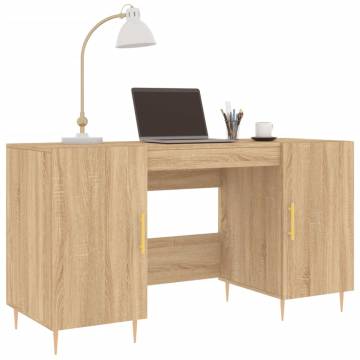 Elegant Desk Sonoma Oak 140x50 cm – Durable Engineered Wood