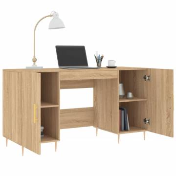 Elegant Desk Sonoma Oak 140x50 cm – Durable Engineered Wood