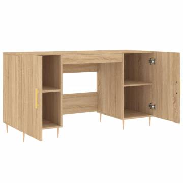 Elegant Desk Sonoma Oak 140x50 cm – Durable Engineered Wood