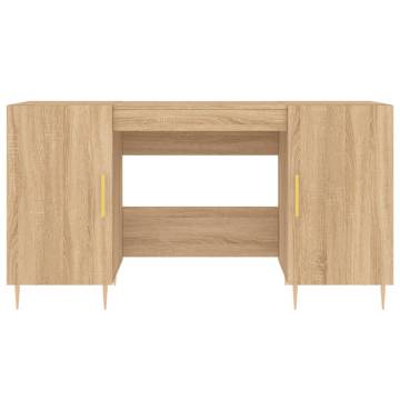 Elegant Desk Sonoma Oak 140x50 cm – Durable Engineered Wood