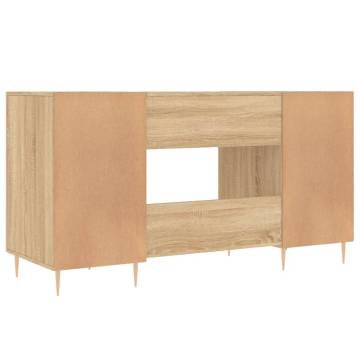 Elegant Desk Sonoma Oak 140x50 cm – Durable Engineered Wood