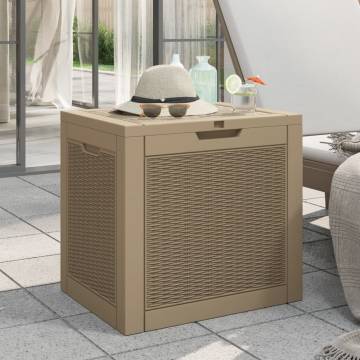 Garden Storage Box Light Brown - Durable & Stylish 118L