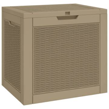 Garden Storage Box Light Brown - Durable & Stylish 118L